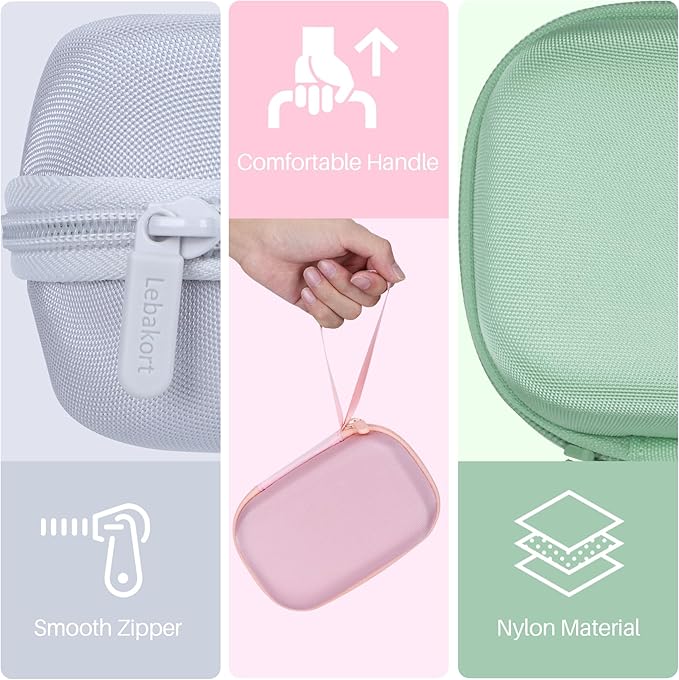Storage Case Compatible with Liene 2x3” Photo Printer Mini Instant Portable Color Mono Photo Printer (Off White Case)