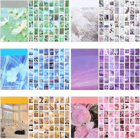 Outus 300 Sheets Washi Paper Sticker Aesthetic Stickers Set for Journaling Travel Planner Stickers for Scrapbooking Vintage Washi Sticker Book for Diary Calendar DIY Craft Album(Gentle Style)