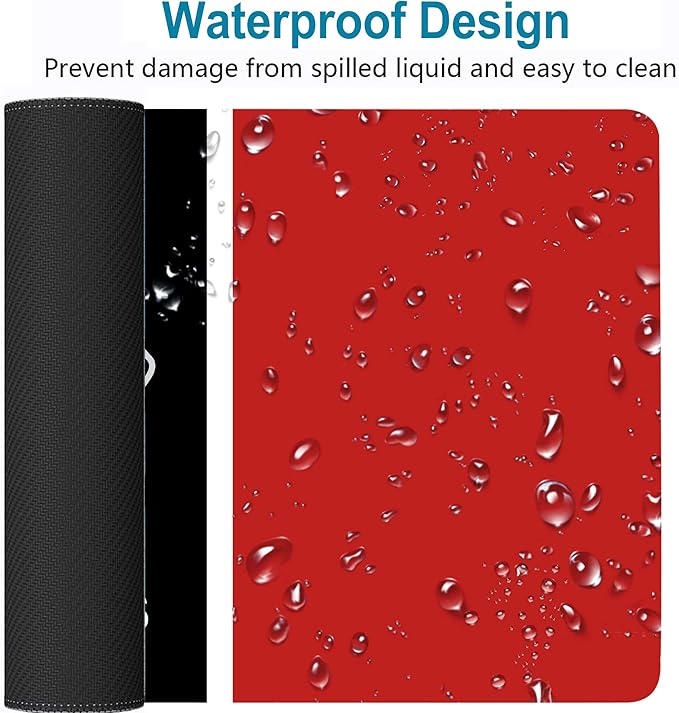 Large Mouse Pad Desk Mat for Home Office, Gaming Mousepad Extended Desk pad - Computer Keyboard Mouse Mat with Non-Slip Base and Stitched Edge Office Desk Organizers and Accessories