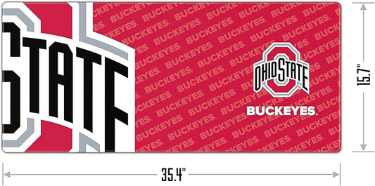 YouTheFan NCAA Ohio State Buckeyes Logo Series Desk Pad