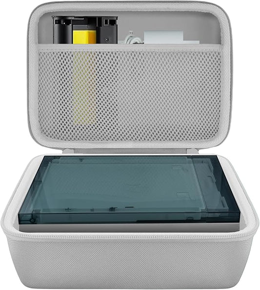 khanka Case Compatible with M100 M200 Liene 4x6'' Photo Printer, Wi-Fi Picture Printer,Case Only(White)