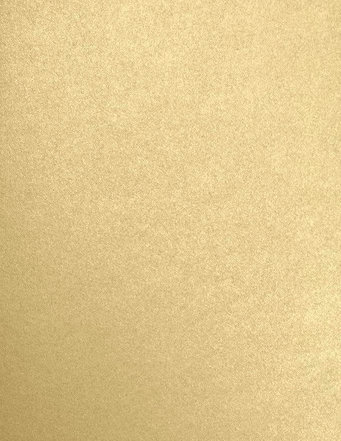 LUXPaper 8.5" x 11" Cardstock | Letter Size | Blonde Metallic | 107lb. Cover | 50 Qty