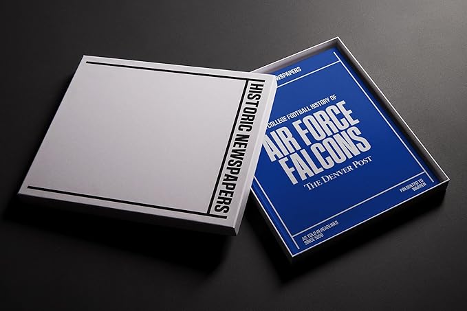 Signature gifts Personalized College Football Newspaper History Book, A3 Large Deluxe Hardcover - College Football Fan, Alumni, Students Keepsake Gift