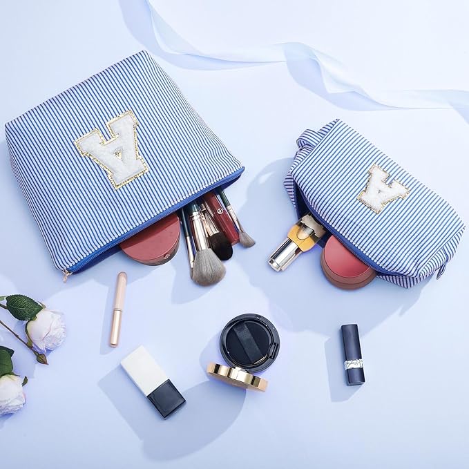 YOOLIFE Birthday Gifts for Women, Gifts Idea for Her Mom Teacher | Personalized Cute Cosmetic Makeup Pouch Make Up Bag for Friends Female Wife Mom Travel Toiletry Bag Bridesmaid Girlfriend Gifts Q