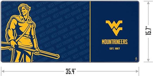 YouTheFan NCAA West Virginia Mountaineers Logo Series Desk Pad
