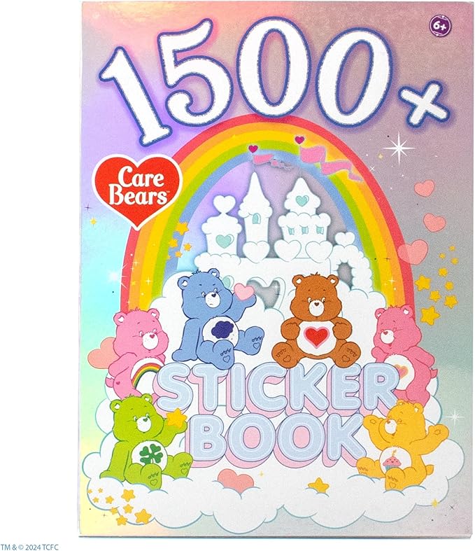 Care Bears Sticker Book, 1500 Cute Stickers for Scrapbooks, Planners, Features Letter Stickers, Planner Stickers, Laptop Stickers, Water Bottle Stickers for Kids Teens, School Supplies For Kids
