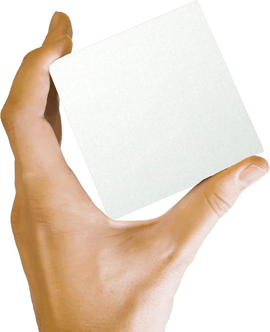 250 Bright White Linen 80# Cover Paper Sheets - 4" X 4" (4X4 Inches) Small Square Card Size - 80 lb/pound Card Weight - Fine Linen Textured Finish - Quality Cardstock
