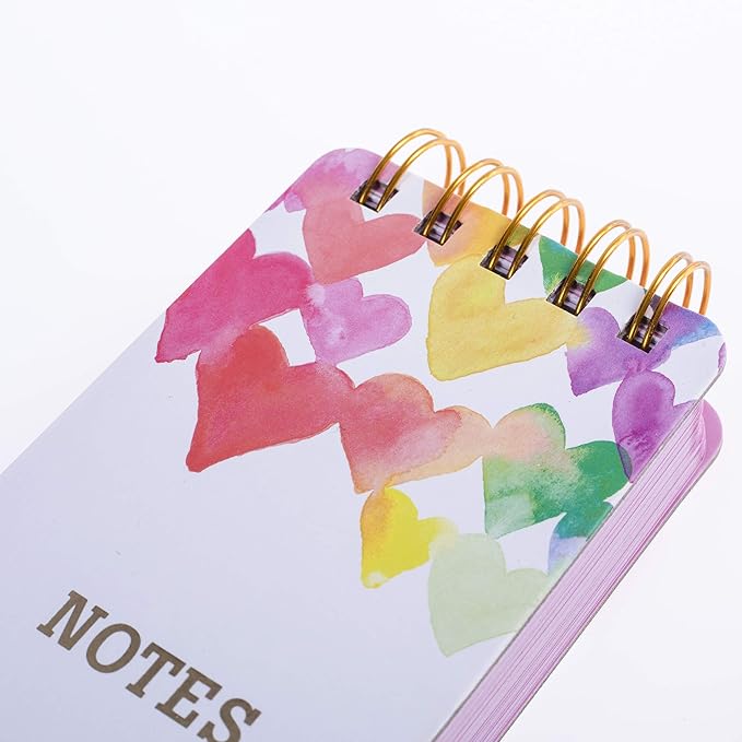 Graphique Reporter Notepad, Love in Color – Portable Notebook Embellished in Gold Foil, 150 Lined Sheets, 3" x 8.75" – Perfect for Note Taking, List Making and Much More, WLP188