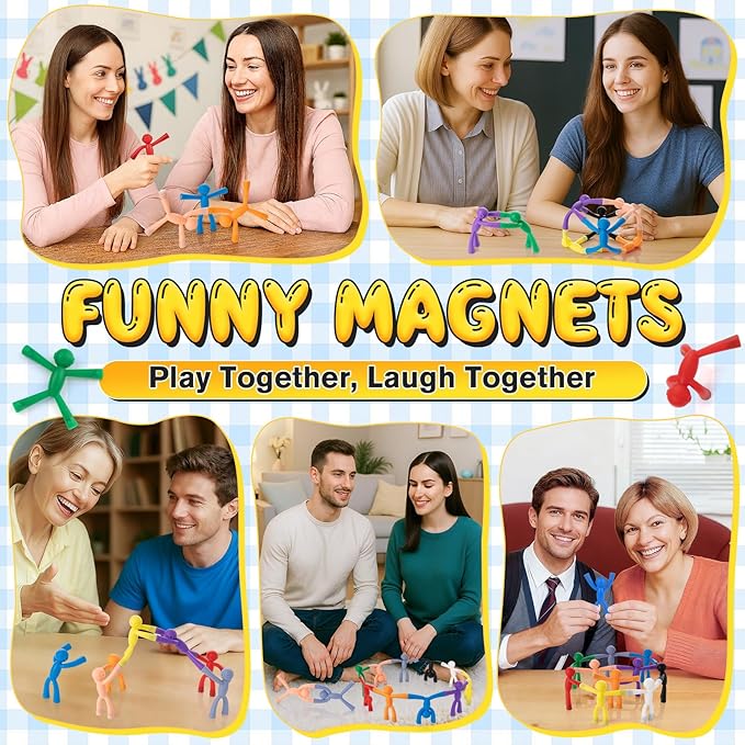 10 Pack Magnetic People for Adults, Decorative Refrigerator Magnets, Creative Magnet Set for Fridge, Locker, Office, and Home Organization