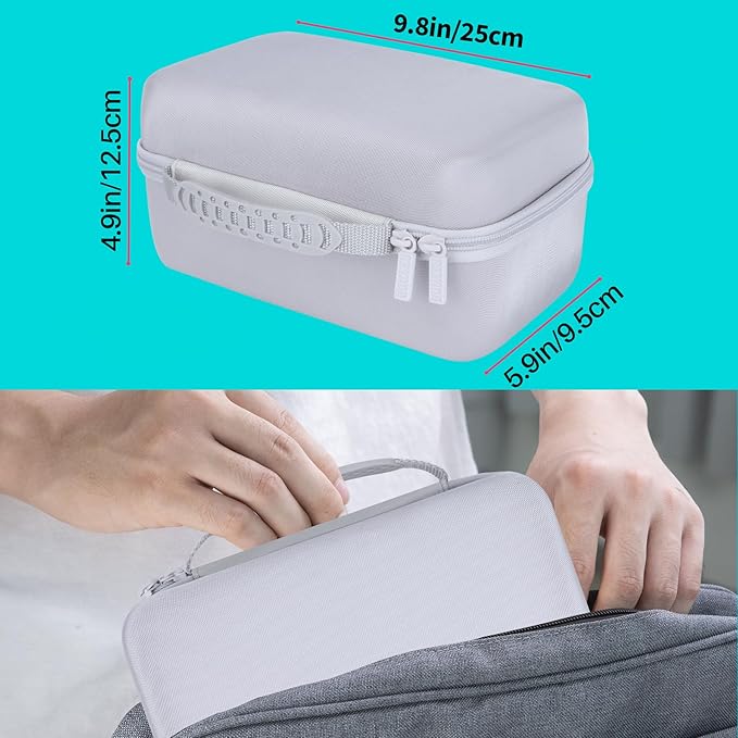 Hard Case Replacement for Liene 4x6'' Photo Printer Full-Color Portable Instant Photo Printer (White Case)