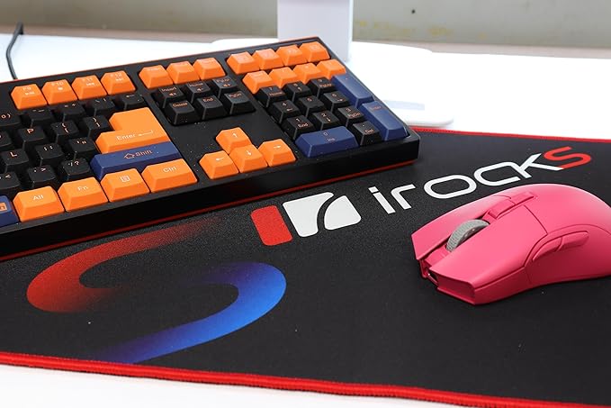 iRocks C23 Extended Gaming Mouse Pad, Table Pad, Desk Mat, Waterproof, Durable Surface, Compatible with All Mice – 31.5” x 11.81”
