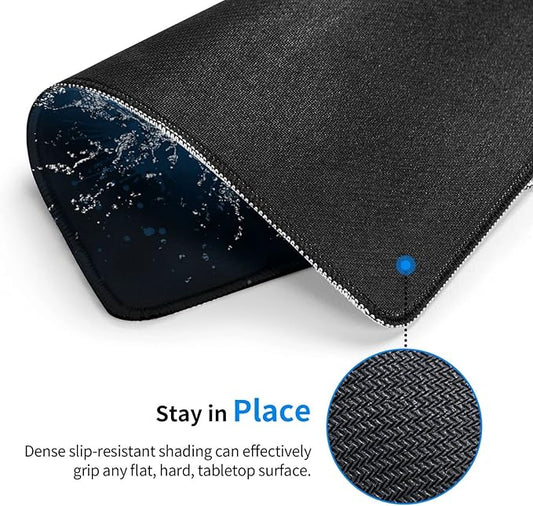 Football Mouse Pad Boys Men Teens Gamer Cool Desk Mat with Water Fire Printed, Sports Mousepad for Gaming/Home/Office, Non-Slip Rubber Mouse Mat with Stitched Edges for Desktop, 12 x 10 inch