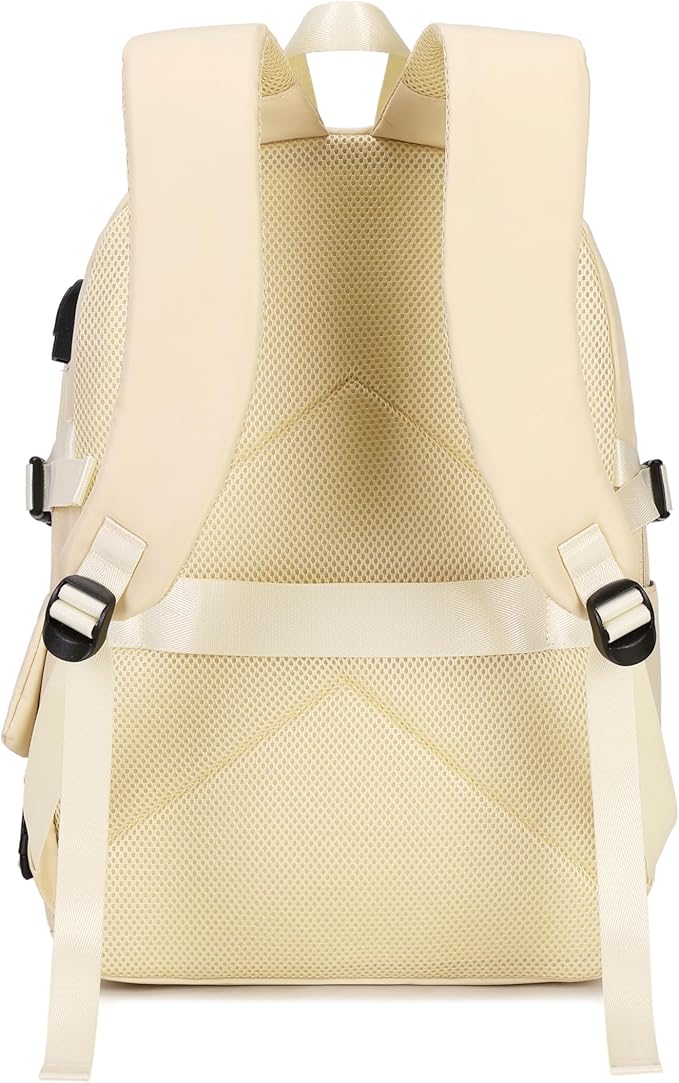 Cute Backpack for Girl Teenager Daily Backpack Women Backpack Purse Ivory