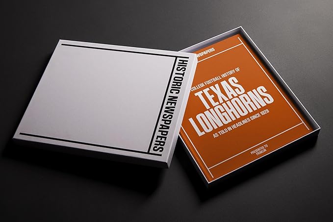 Signature gifts Personalized College Football Newspaper History Book, A3 Large Deluxe Hardcover - College Football Fan, Alumni, Students Keepsake Gift