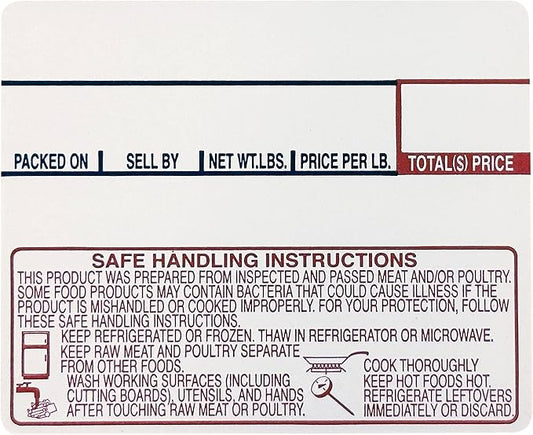 VisionTechShop LST-8030 Printing Scale Label, 58 x 50 mm, Non-UPC/Safe Handling 36 Rolls Per Case, Lower Price Than 12 Rolls