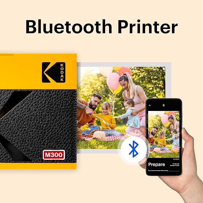 KODAK Mini 3 ERA 4PASS Portable Photo Printer (Black, Printer + Initial 8 Sheets + 60 Sheets)