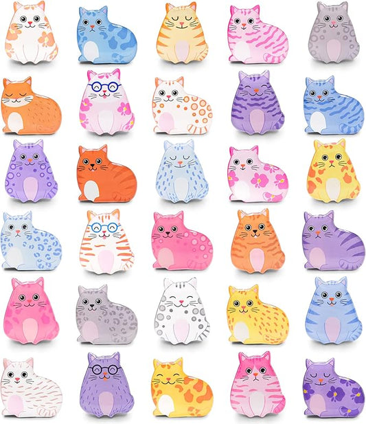 MORCART 30PCS Cat Magnets for Fridge, Cute Magnets for Refrigerator Locker Whiteboard Decorative Magnetic Board Cabinets Classroom Office Cubicle School Gift for Adult