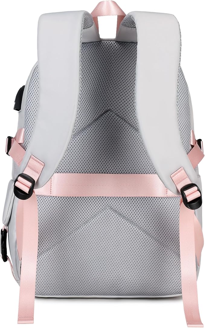 Cute Backpack for Girl Teenager Daily Backpack Women Backpack Purse Grey