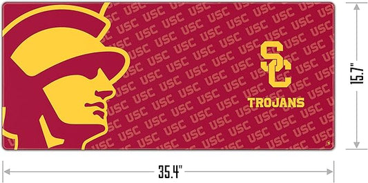 YouTheFan NCAA USC Trojans Logo Series Desk Pad