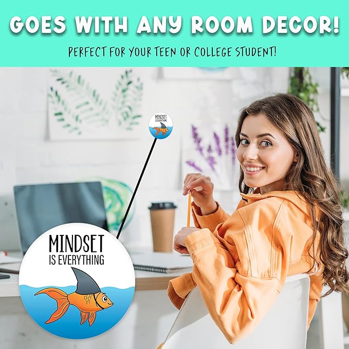 Mindset is Everything Magnet for Workspace Decor - Suitable for Home, Desks, Lockers, and College Spaces - Ideal Gift for Friends, Coworkers & Family Members