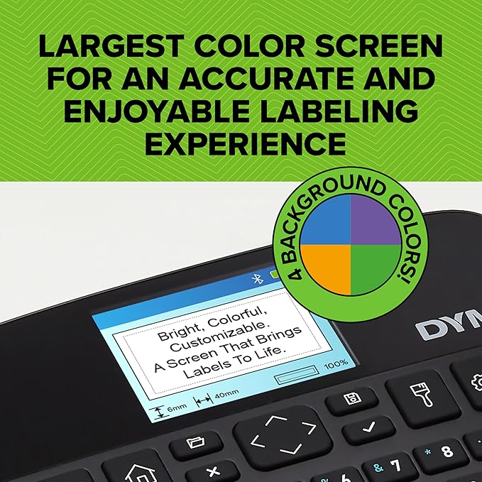 DYMO LabelManager Executive 640 CB Portable Label Printer Kit with Carry Case and 3 Label Cassettes | Compact QWERTY Label Maker | Bluetooth & USB Connectivity | Compatible with DYMO D1 Labels