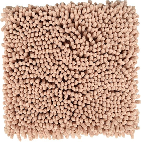 Locker Rug School Rugs Carpet Chenille 100% Microfiber Locker Carpet with Non Skid Backing Locker Decorations (Taupe, 10 * 10)