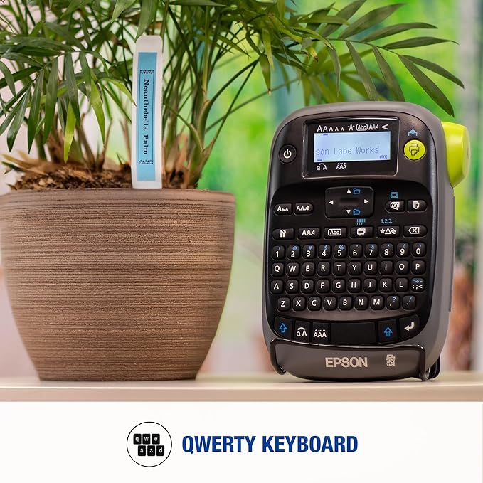 LABELWORKS Epson LW-PX300ADPT Industrial Label Maker for Office with Adapter – Sticker Labels, Magnetic Label Compatible, Only Uses 203 and 205 Shrink Tubes, Label Printer & Adapter