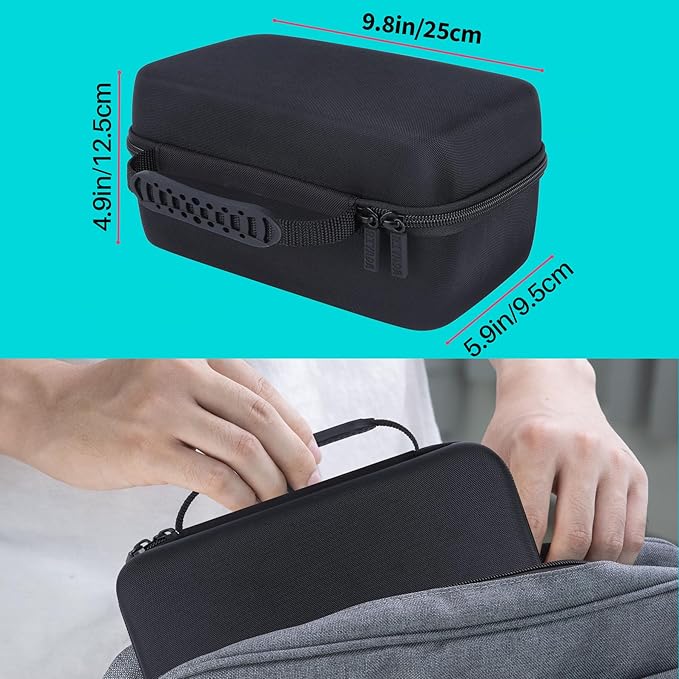 Hard Case Replacement for Liene 4x6'' Photo Printer Full-Color Portable Instant Photo Printer (Black Case)