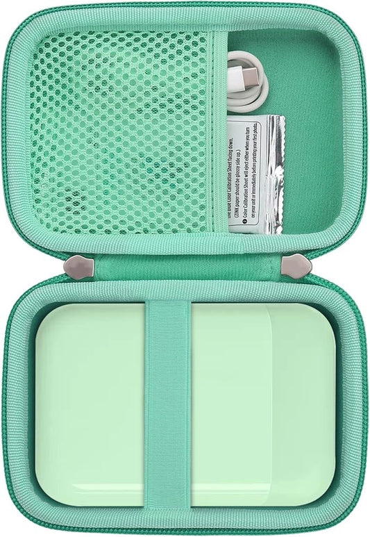 khanka Hard Travel Case Compatible with Liene 2x3” Photo Printer- Mini Instant Portable Photo Printer,Case Only (Green)