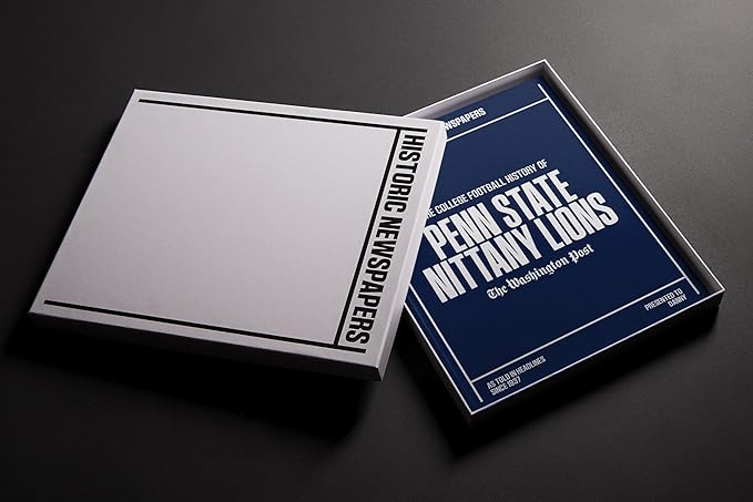 Signature gifts Personalized College Football Newspaper History Book, A3 Large Deluxe Hardcover - College Football Fan, Alumni, Students Keepsake Gift