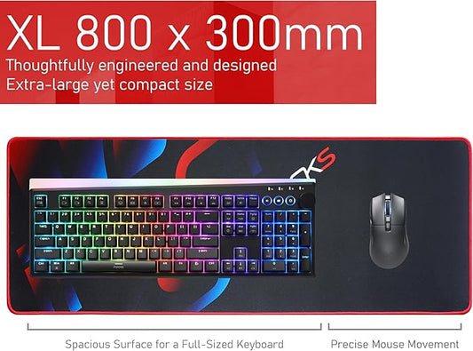 iRocks C23 Extended Gaming Mouse Pad, Table Pad, Desk Mat, Waterproof, Durable Surface, Compatible with All Mice – 31.5” x 11.81”