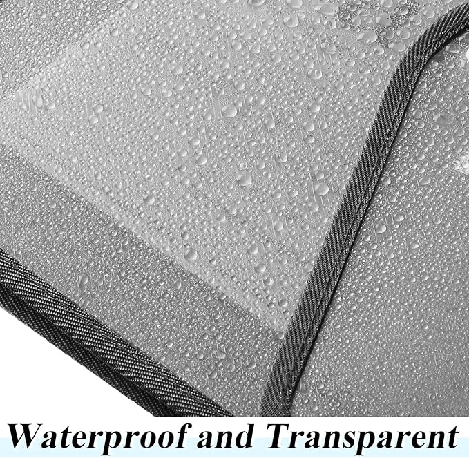10 Pieces Plastic File Folders Envelope Expanding File Wallet Organizer Documents Folder with Snap Closure and Pocket, A4 Size Waterproof Transparent Pouch(Grey,Horizontal)