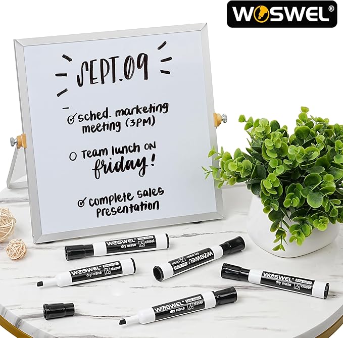 Dry Erase Markers Bulk, Chisel Tip Whiteboard Markers, Low Odor Thick Dry Markers, 50 Black Color for Kids/Teachers, Classroom, Office & Home Use