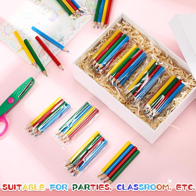 2000 Count 3.5 Inch Colored Pencils Mini Color Pencils Bulk Pre-sharpened Art Coloring Pencil Supplies for Back to School Supplies Classroom Drawing Birthday Wedding Party Favors
