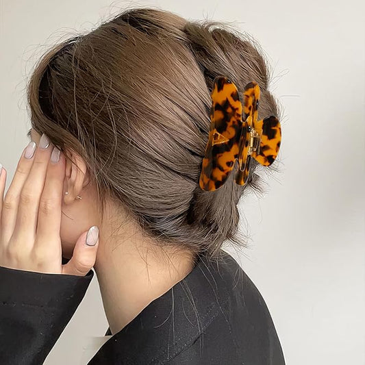 Initial Cute Hair Clips - Tortoise Shell Letter Elegant Hair Claw Clips, Fashion Glitter Claw Clips Durable Hair Clips, Wedding Gift, Bridesmaid Gifts, Birthday Gifts, Christmas Gift, Letter E