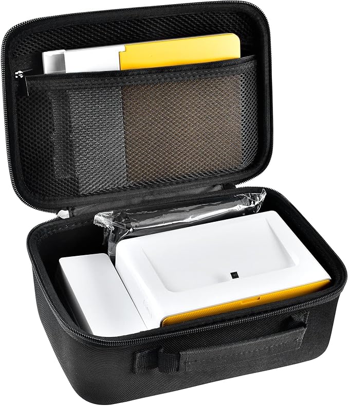 Case Compatible with Kodak Dock Plus/for Kodak Dock Premium Wi-Fi Portable 4x6” Instant Photo Printer. Bluetooth Photo Printing Holder for Adapter, Cartridge, Paper, Power Cord (Box Only) - Black