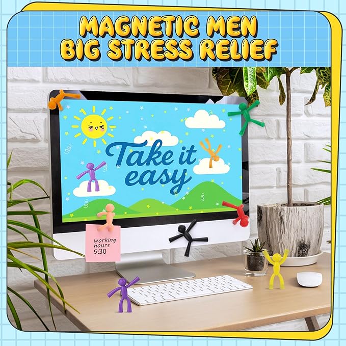 10 Pack Magnetic People for Adults, Decorative Refrigerator Magnets, Creative Magnet Set for Fridge, Locker, Office, and Home Organization