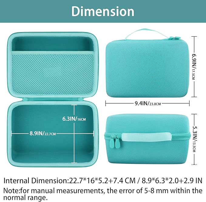khanka Case Compatible with M100 M200 Liene 4x6'' Photo Printer, Wi-Fi Picture Printer,Case Only(Blue)