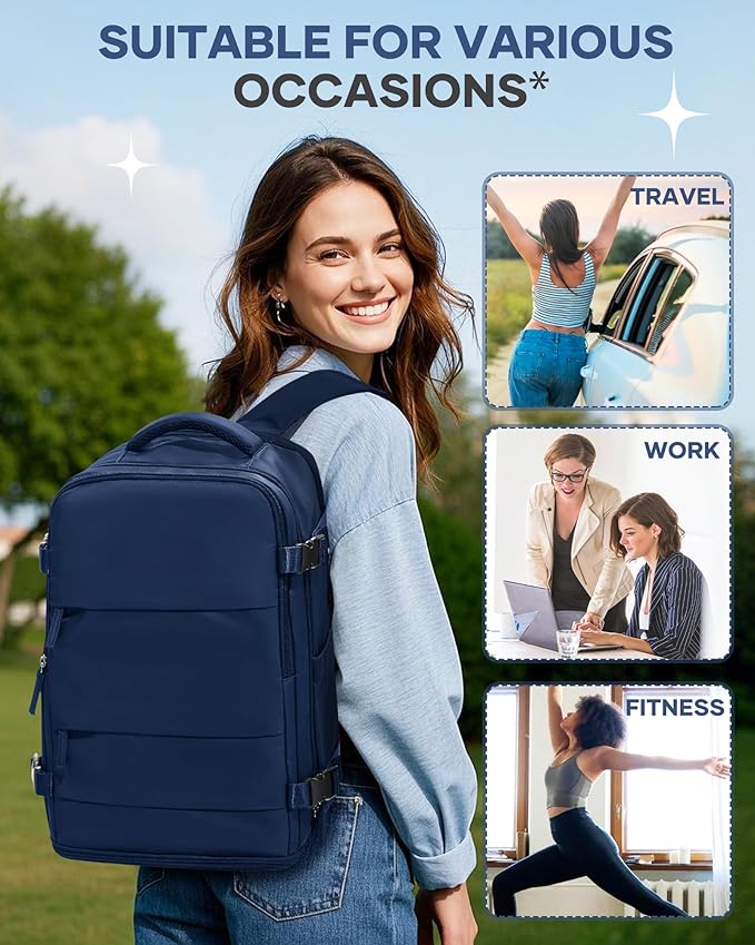 coofay Travel Backpack for Men Women Carry on Backpack for Airplanes Personal Item Bag for Traveling on Airplane Traveling Backpacks Airback Backpacks for Travel Mochila de Viaje