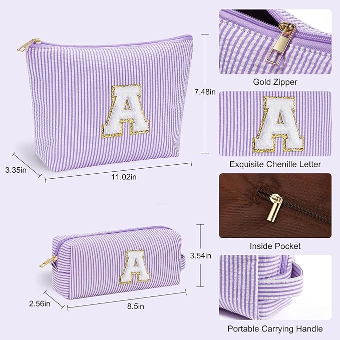 YOOLIFE Gifts for Women, Makeup Bag Make Up Bag Pouch Cosmetics Organizer Bag Cute Makeup Bag Gift for Wife Personalized Best Friend Birthday Gifts Birthday Gifts Sister Daughter Gifts R