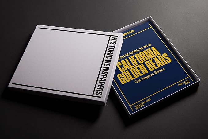 Signature gifts Personalized College Football Newspaper History Book, A3 Large Deluxe Hardcover - College Football Fan, Alumni, Students Keepsake Gift
