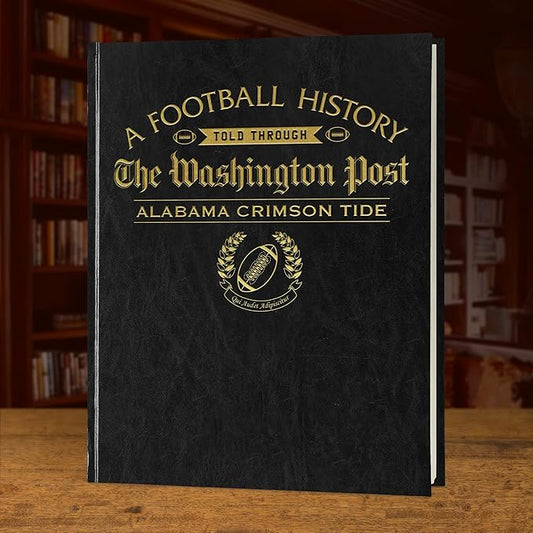 Signature gifts Personalized College Football Newspaper History Book, A3 Large Deluxe Hardcover - College Football Fan, Alumni, Students Keepsake Gift