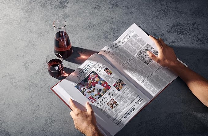 Signature gifts Personalized College Football Newspaper History Book, A3 Large Deluxe Hardcover - College Football Fan, Alumni, Students Keepsake Gift