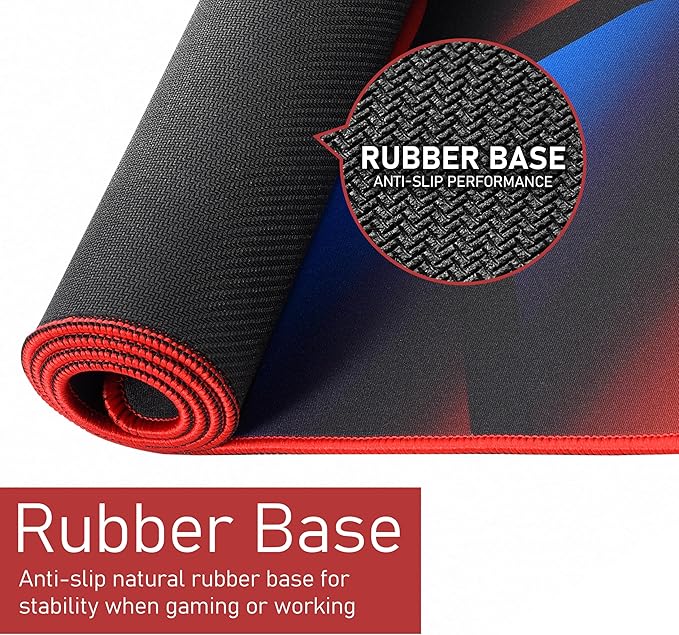 iRocks C23 Extended Gaming Mouse Pad, Table Pad, Desk Mat, Waterproof, Durable Surface, Compatible with All Mice – 31.5” x 11.81”