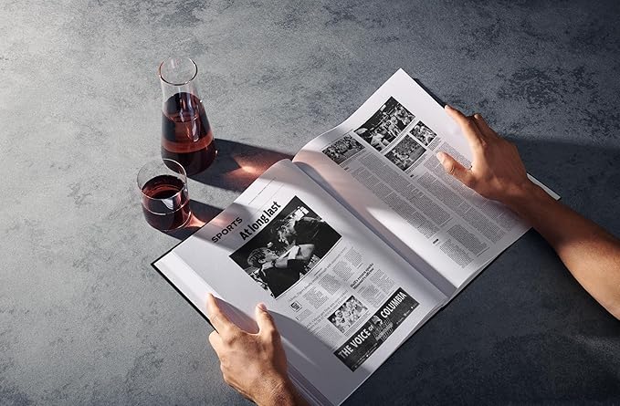 Signature gifts Personalized College Football Newspaper History Book, A3 Large Deluxe Hardcover - College Football Fan, Alumni, Students Keepsake Gift