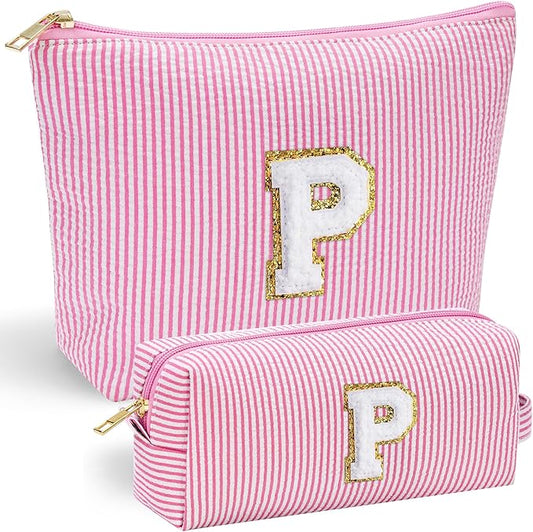 YOOLIFE Personalized Gifts for Women, Cute Travel Makeup Bag Daughter Niece Gifts Cosmetic Bag Skin Care Bag Sister Wife Friend Teacher Engagement Wedding Gifts for Women Mothers Day Thank You Gift P