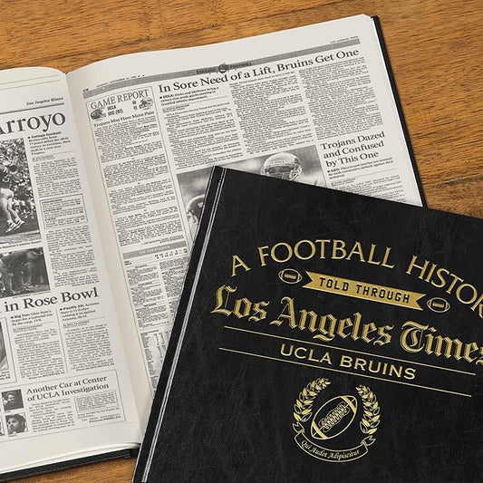 Signature gifts Personalized College Football Newspaper History Book, A3 Large Deluxe Hardcover - College Football Fan, Alumni, Students Keepsake Gift