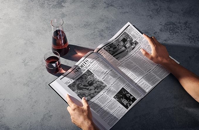 Signature gifts Personalized College Football Newspaper History Book, A3 Large Deluxe Hardcover - College Football Fan, Alumni, Students Keepsake Gift