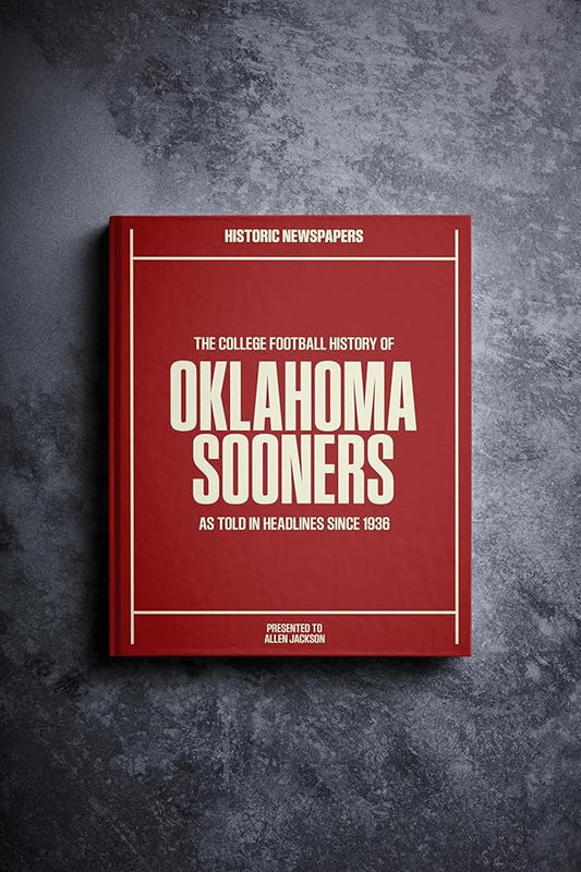 Signature gifts Personalized College Football Newspaper History Book, A3 Large Deluxe Hardcover - College Football Fan, Alumni, Students Keepsake Gift