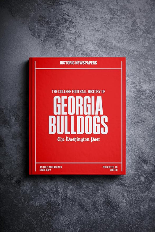 Signature gifts Personalized College Football Newspaper History Book, A3 Large Deluxe Hardcover - College Football Fan, Alumni, Students Keepsake Gift